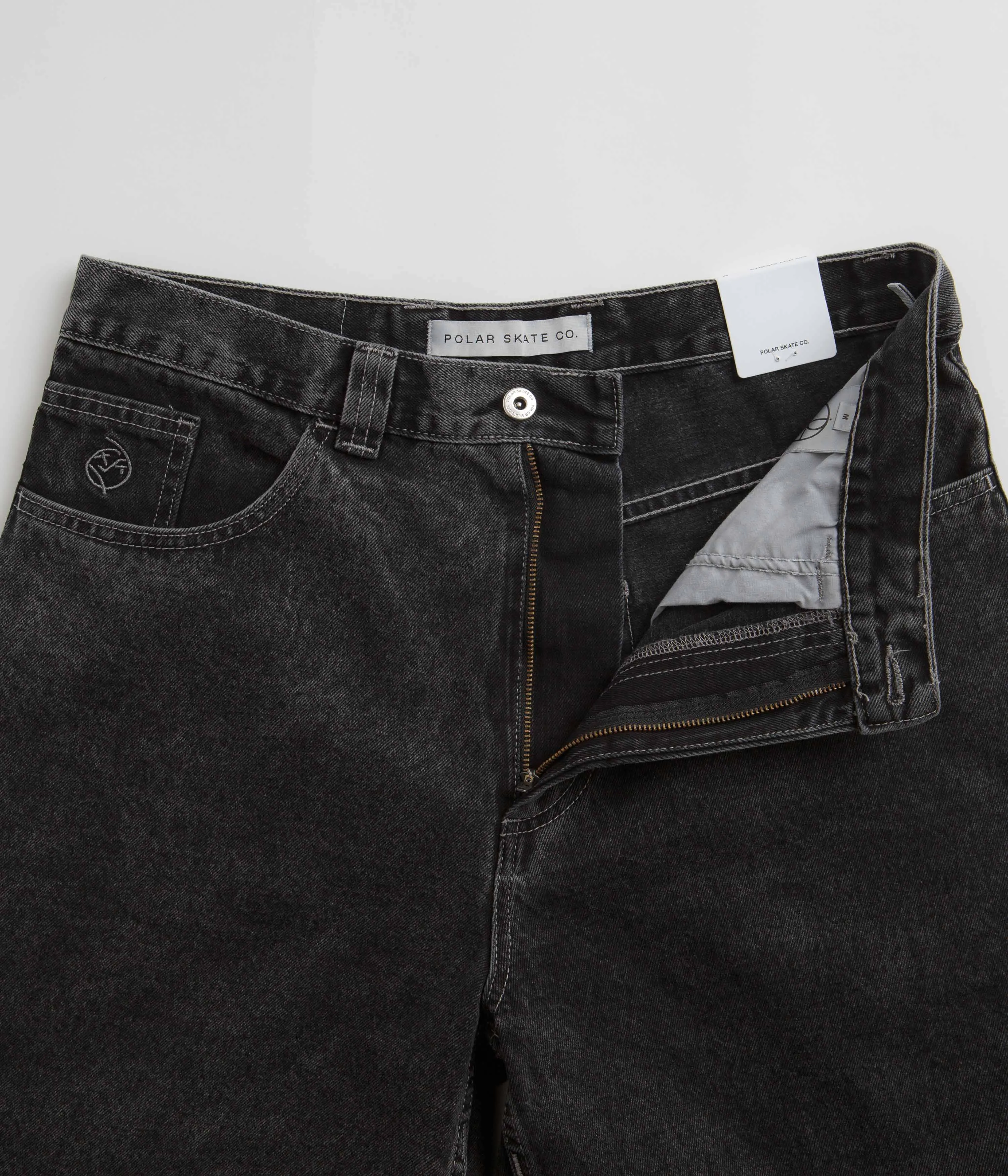 Polar Big Boy Shorts - Silver Black Polar Clothing