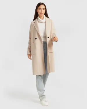 Publisher Double-Breasted Wool Blend Coat