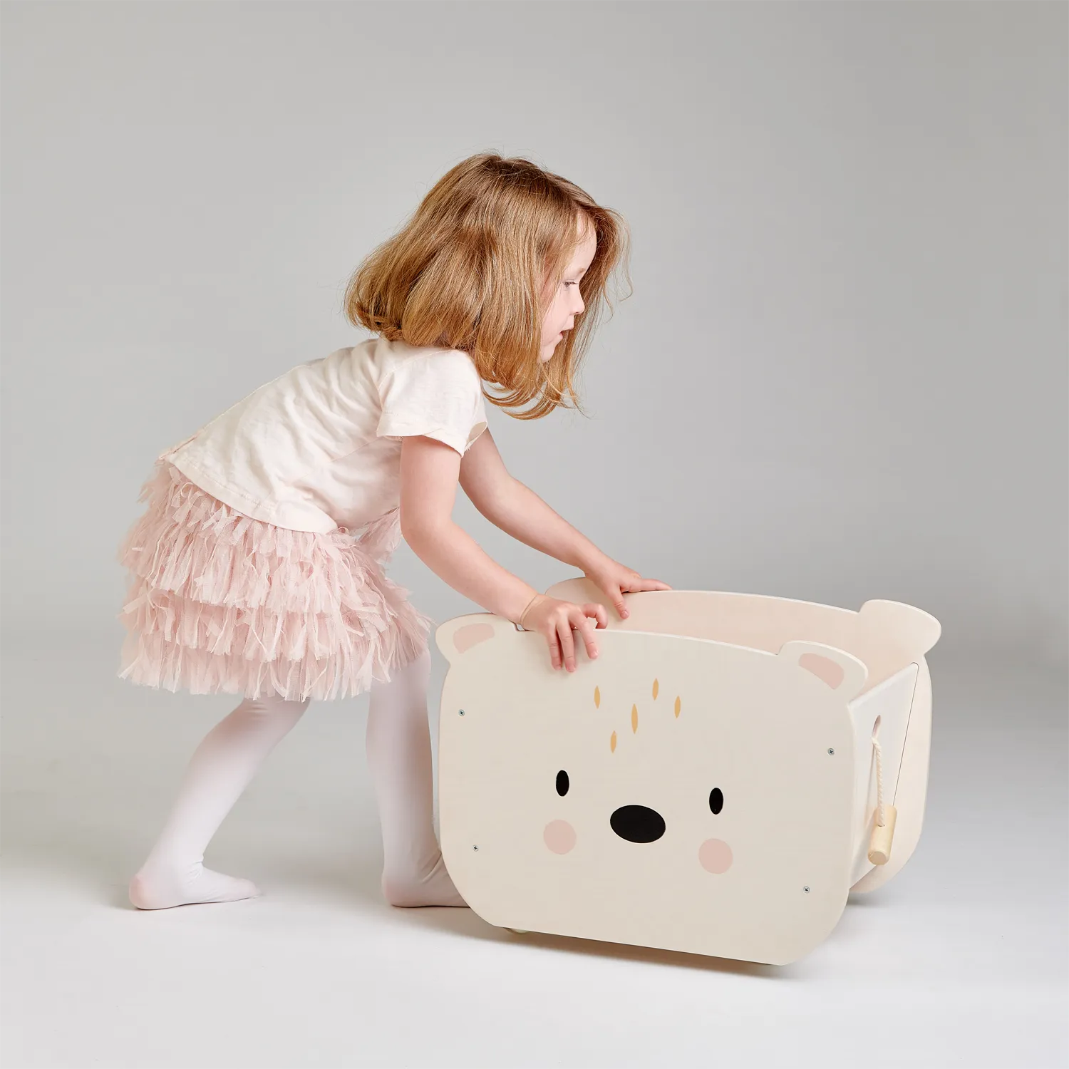 Pull Along Bear Cart and Toy Box