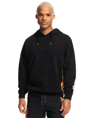 Quiksilver Clothing Stranger Things Checker Arch Surfer Boy Hoodie in Black