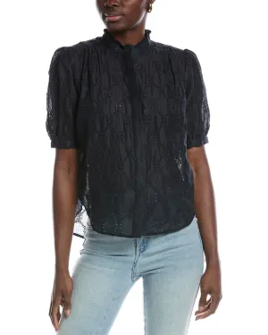 rag & bone Jordan Embroidered Top