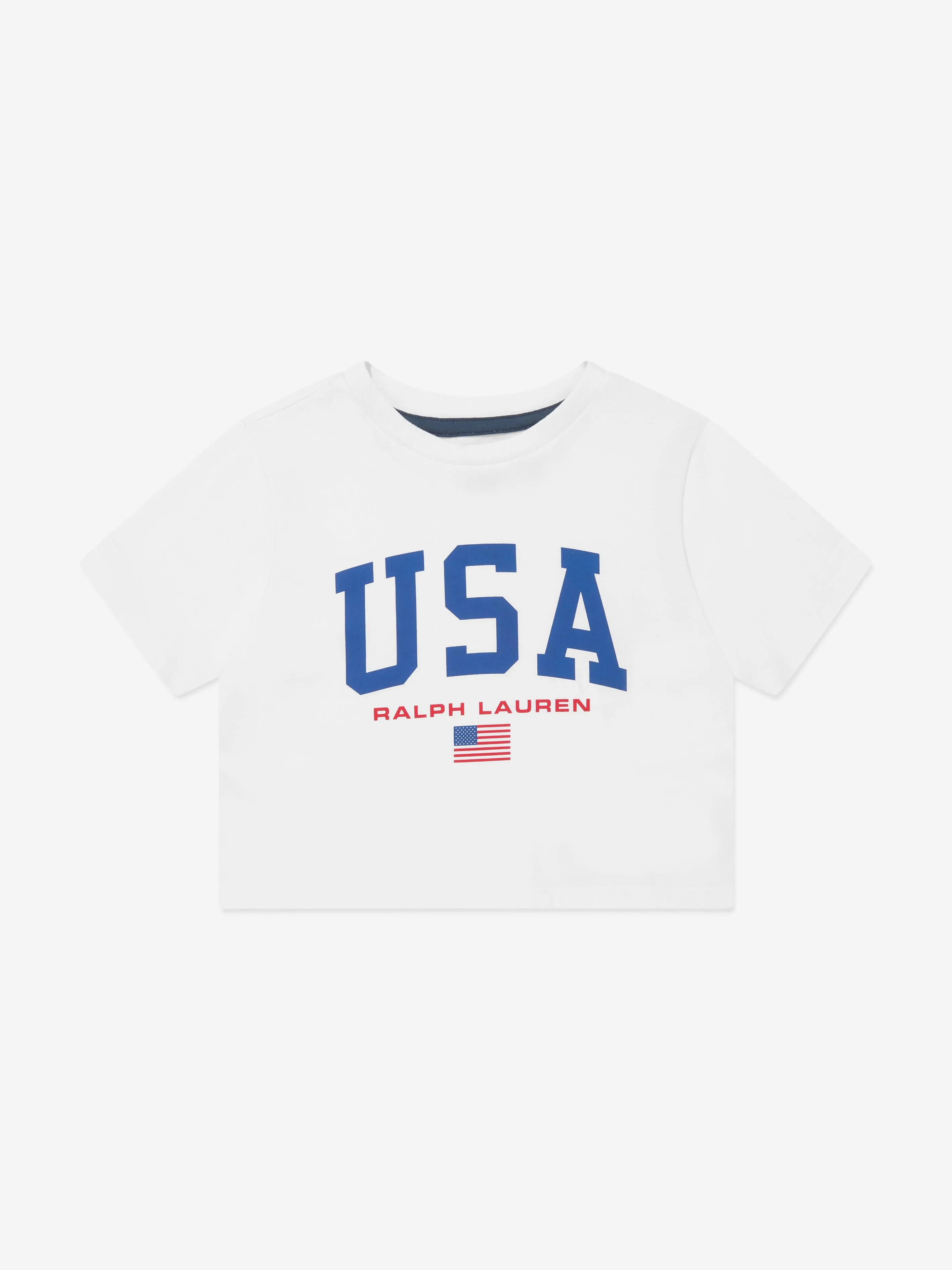 Ralph Lauren Girls USA T-Shirt in White