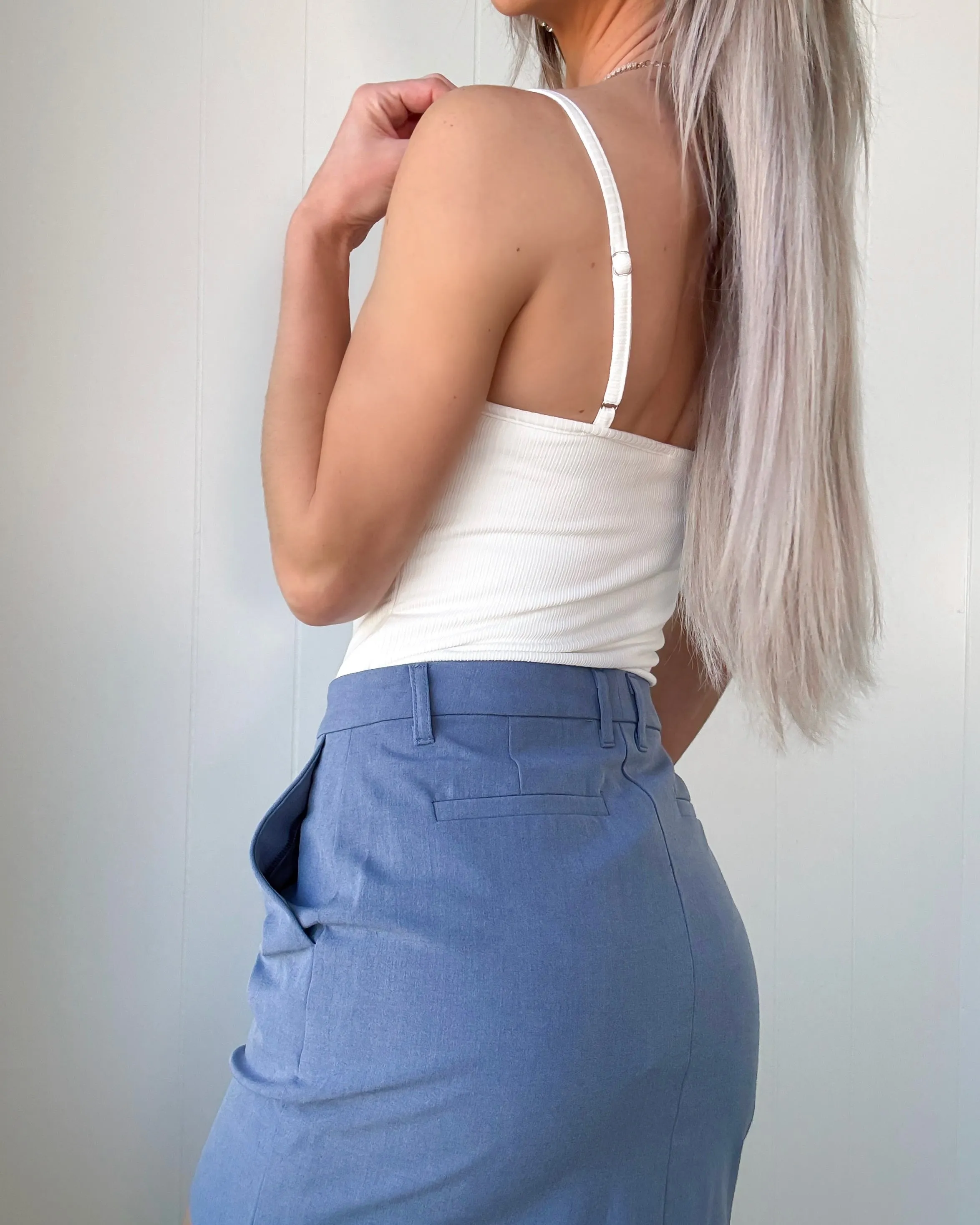 Ribbed Romance Cami Bodysuit - Off White