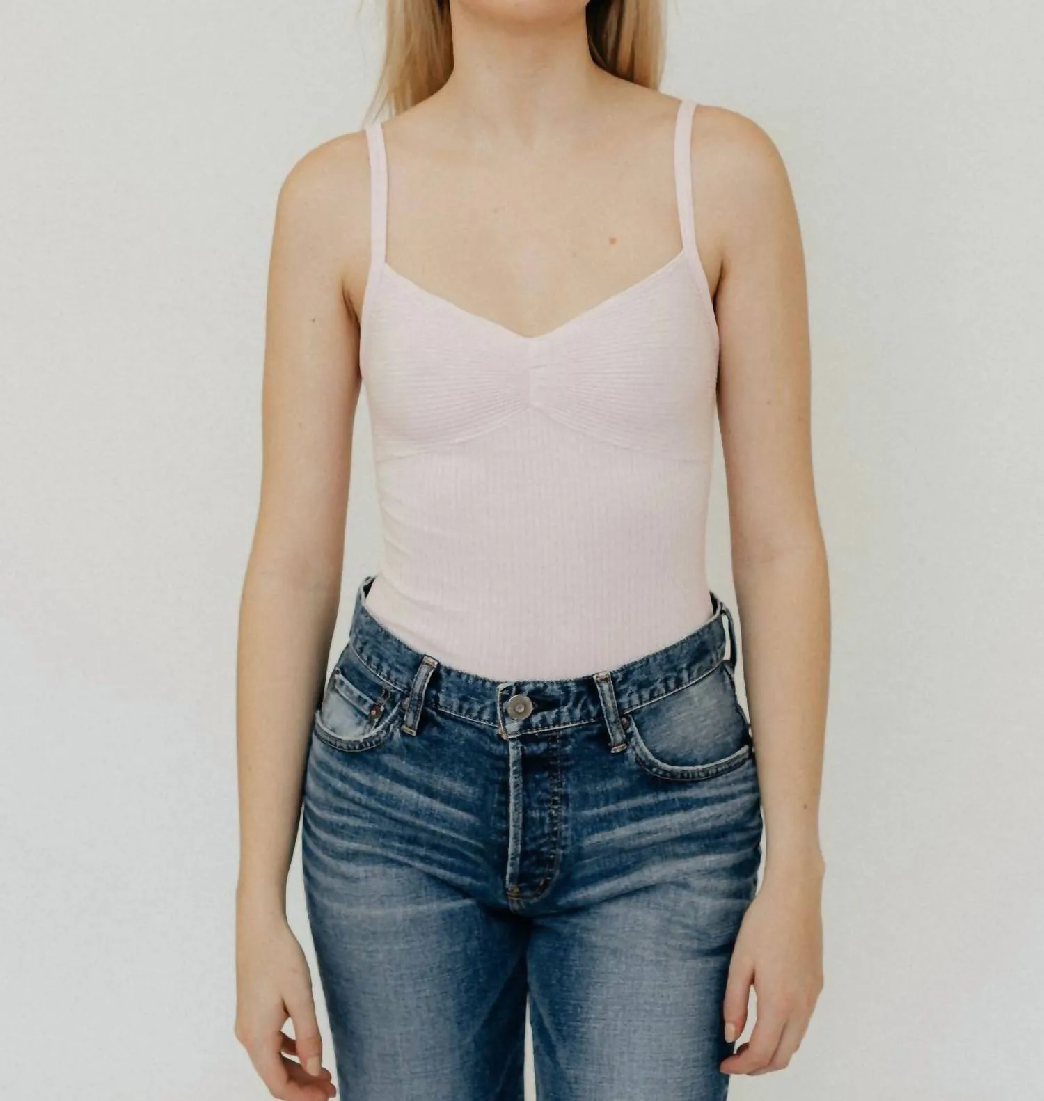 Romilly Bodysuit In Powder Pink