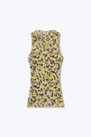 Safea Top In Watercolor Leopard