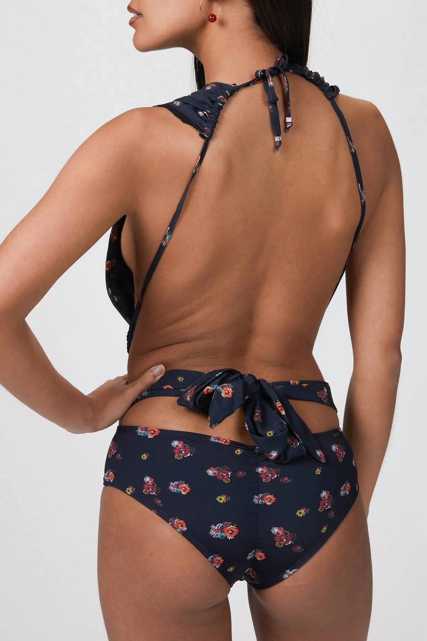 Scarf One Piece In Floral Bouquet