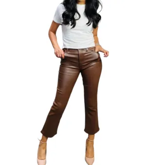 Shy Girl Coated Espresso In Brown