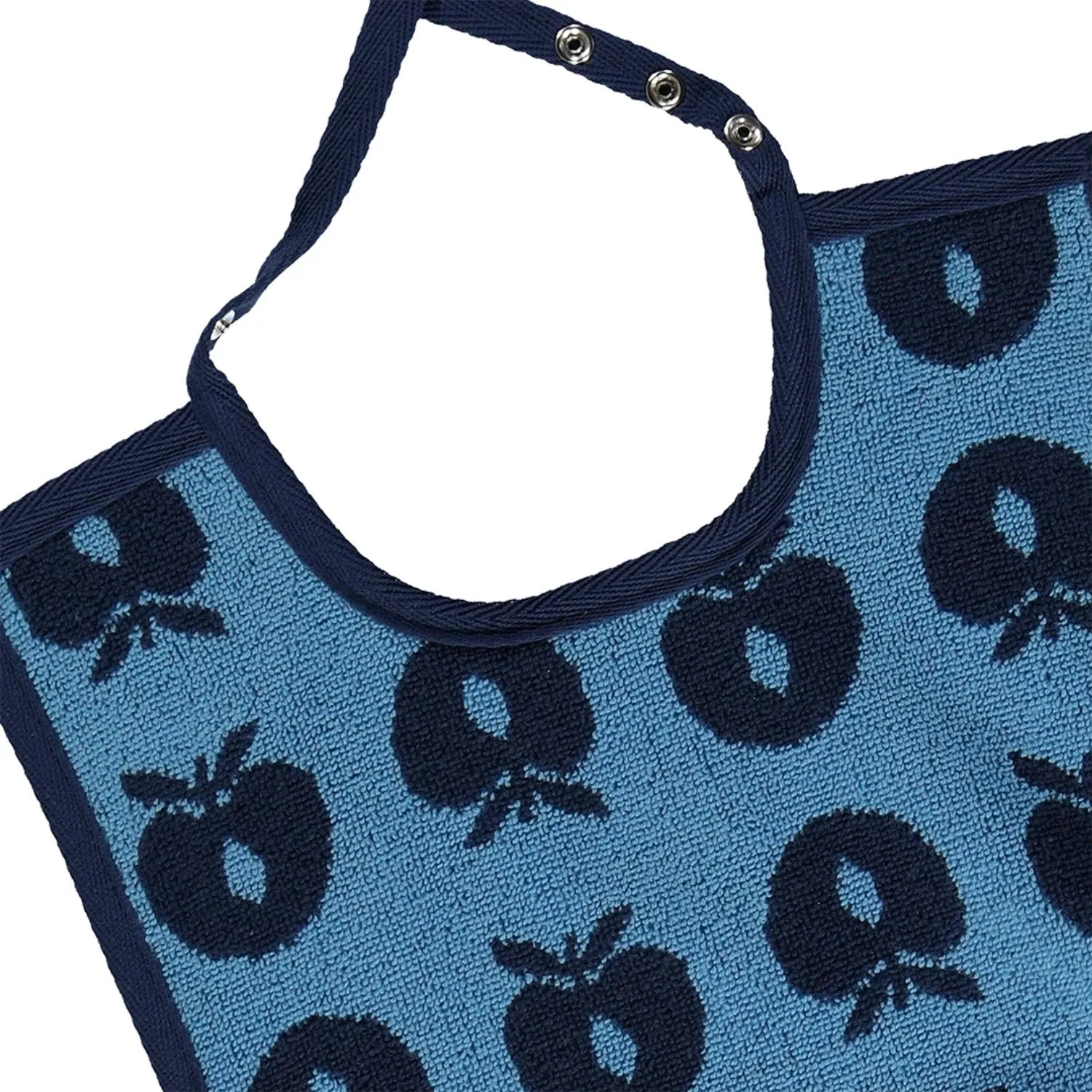 Småfolk Blue 2 Pak Stor Bib Med Æbler Babykids_Smaafolk