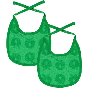 Småfolk Green 2 Pak Lille Bib Med Æbler Babykids_Smaafolk