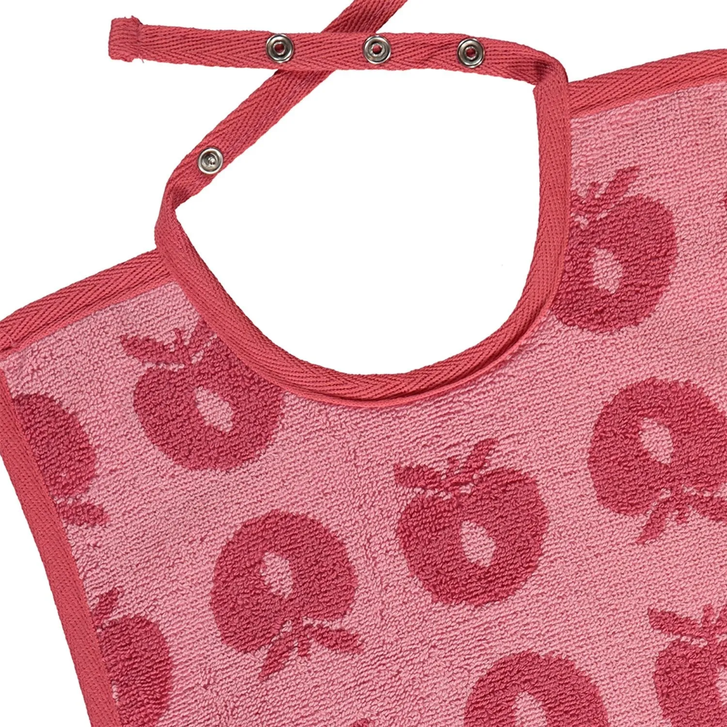 Småfolk Pink 2 Pak Stor Bib Med Æbler Babykids_Smaafolk