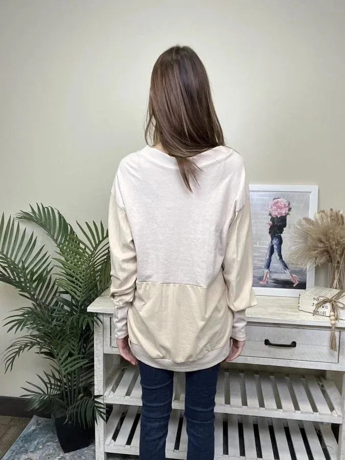 Spice It Up Women's Two Tone Button Up Cardigan *Final Sale*
