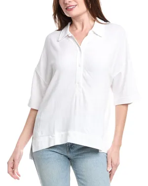 Splendid Coastal Linen-Blend Top