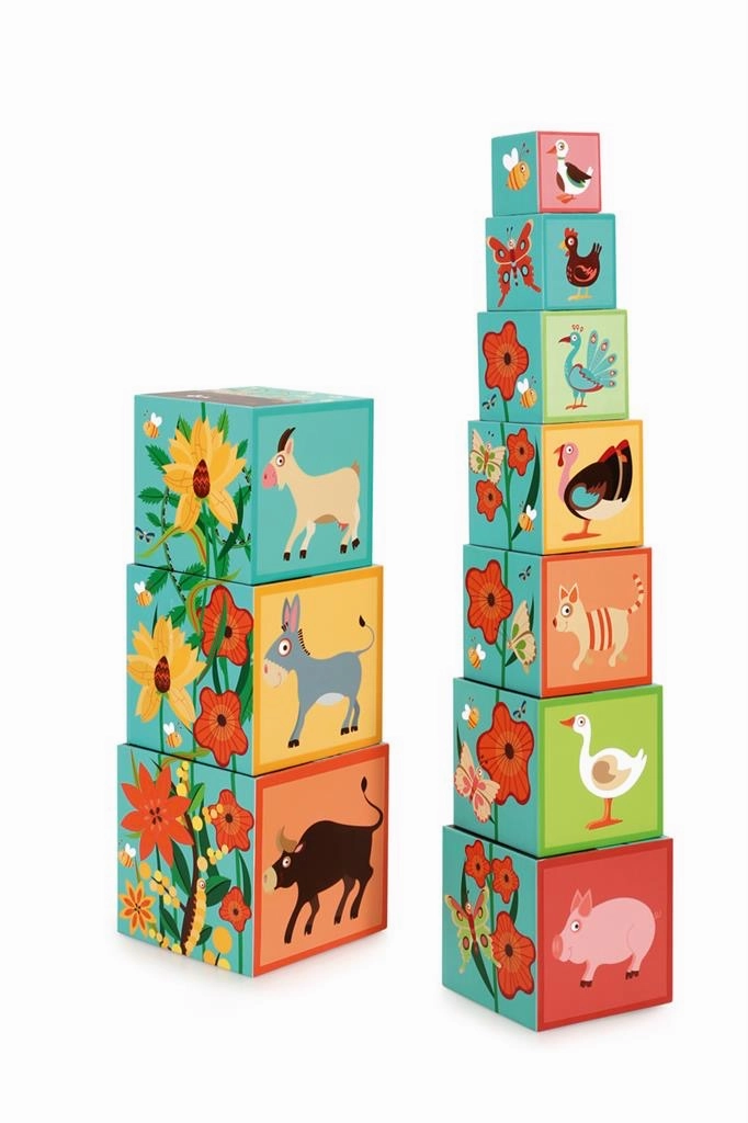 Stacking Block Tower - Farm