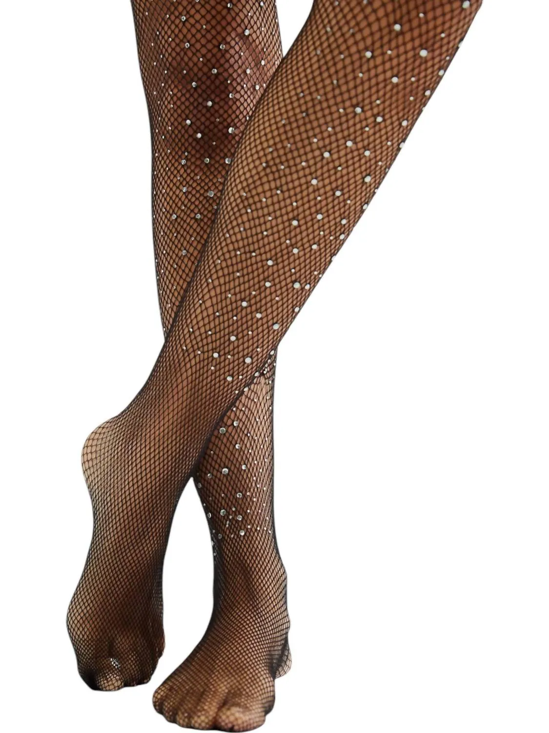 Star Girl Fishnet Tights In Black