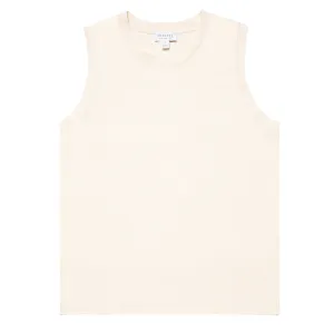 Sunspel Womens Tank T-Shirt Undyed Sunspel Clothing