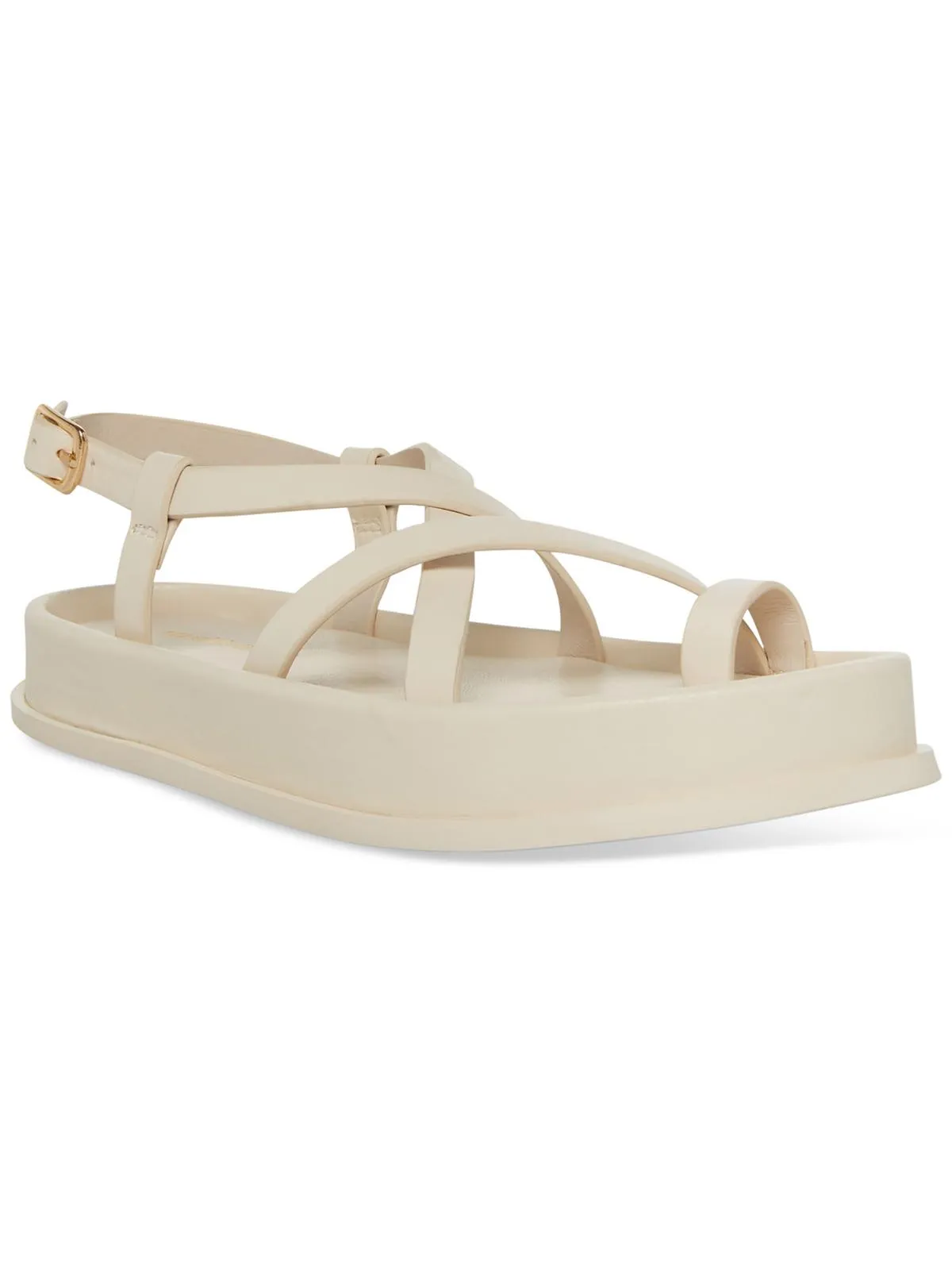 Tropezz Womens Faux Leather Strappy Platform Sandals