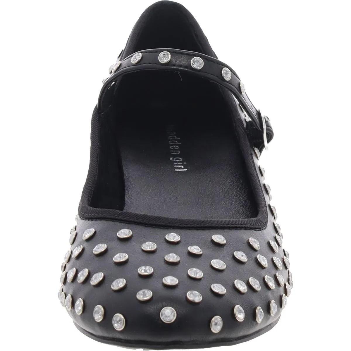 TUTU-R Womens Rhinestone Leather Mary Janes