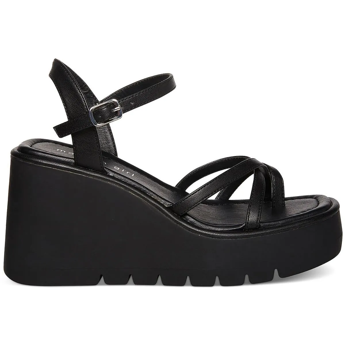 Vaultt Womens Fauxn Faux Leather Platform Sandals