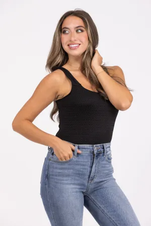 We Own It Women's Padded Textured Knit Bodysuit