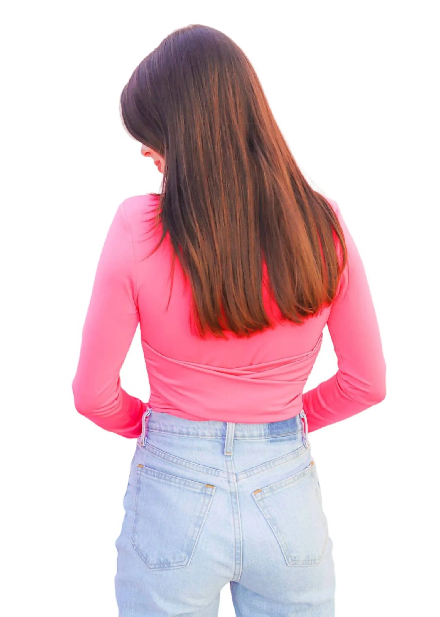 Wish You Could Bodysuit In Fuchsia