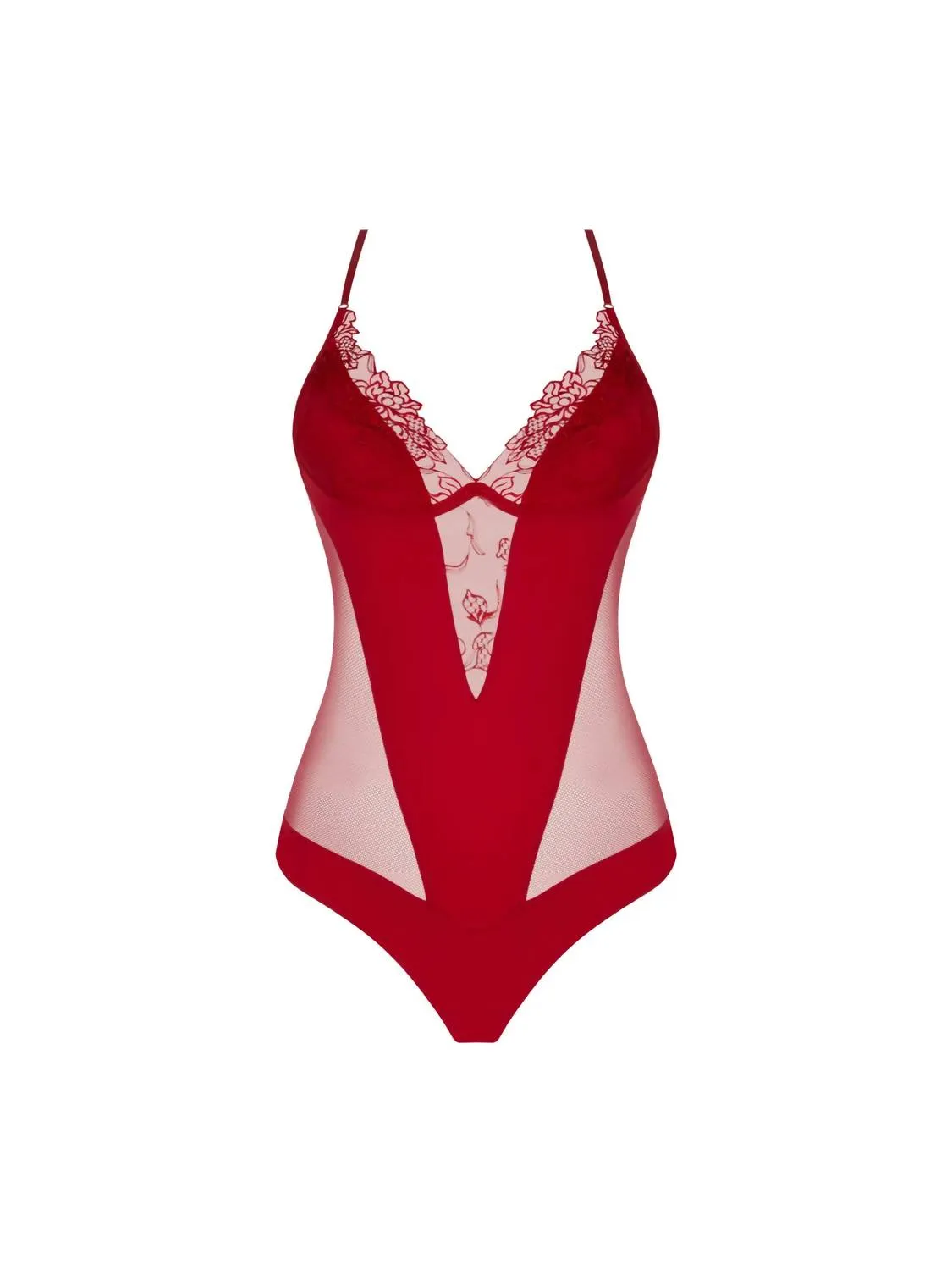 Women's Adorable En Sexy Bodysuit In Rouge Effusion