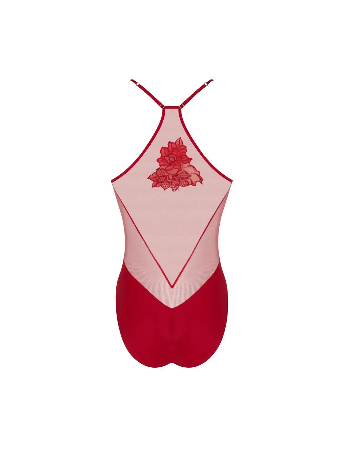 Women's Adorable En Sexy Bodysuit In Rouge Effusion