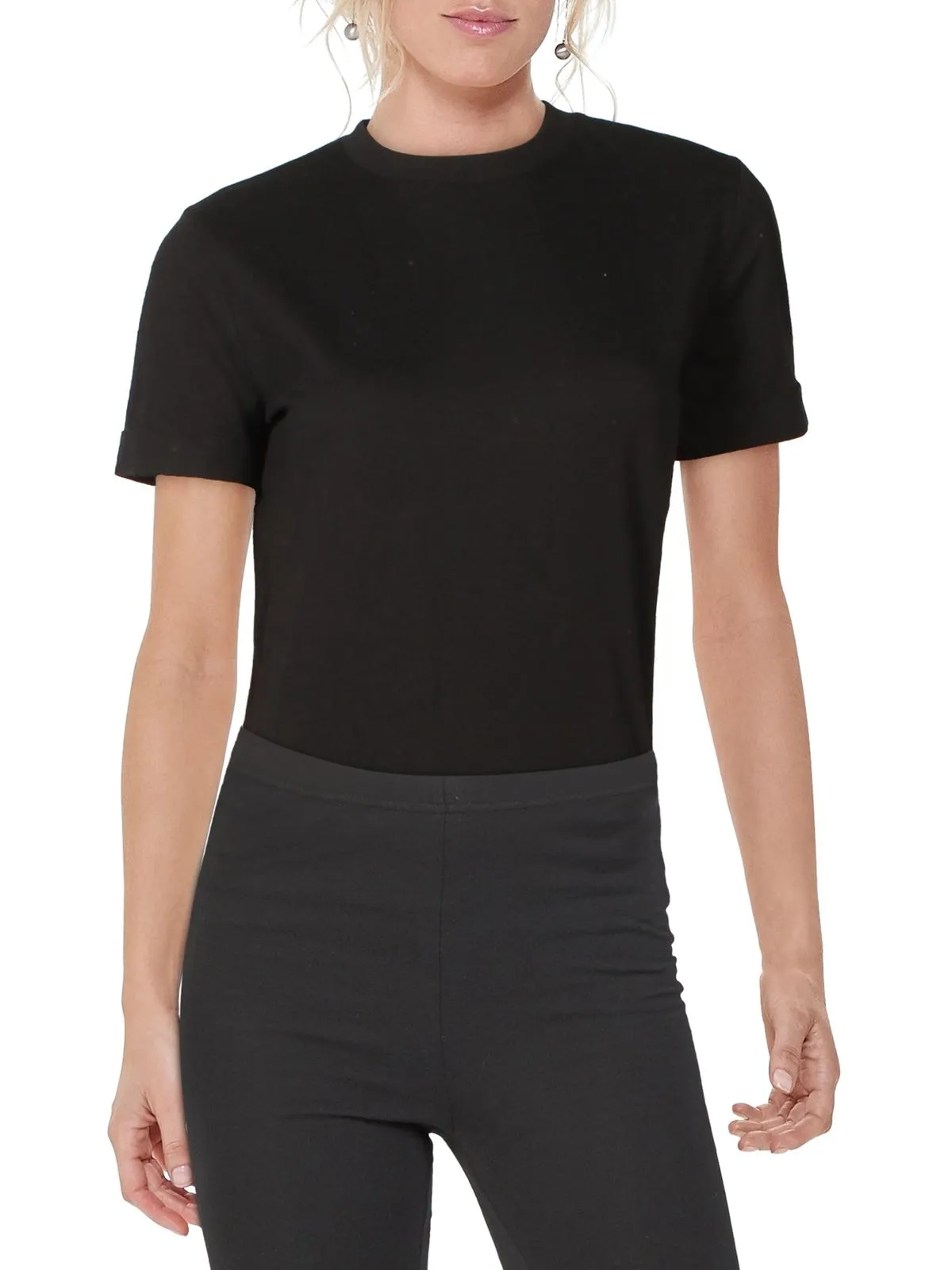 Womens Cotton Cuff Sleeve Bodysuit