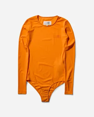 Women's Long-Sleeve Bodysuit Orange