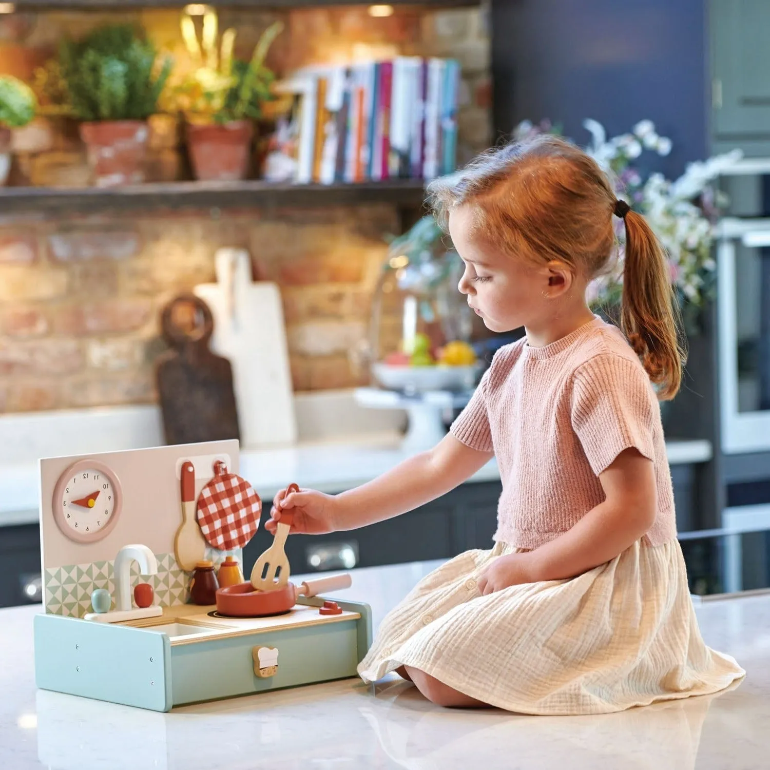 Wooden Fold-Away Mini Kitchenette