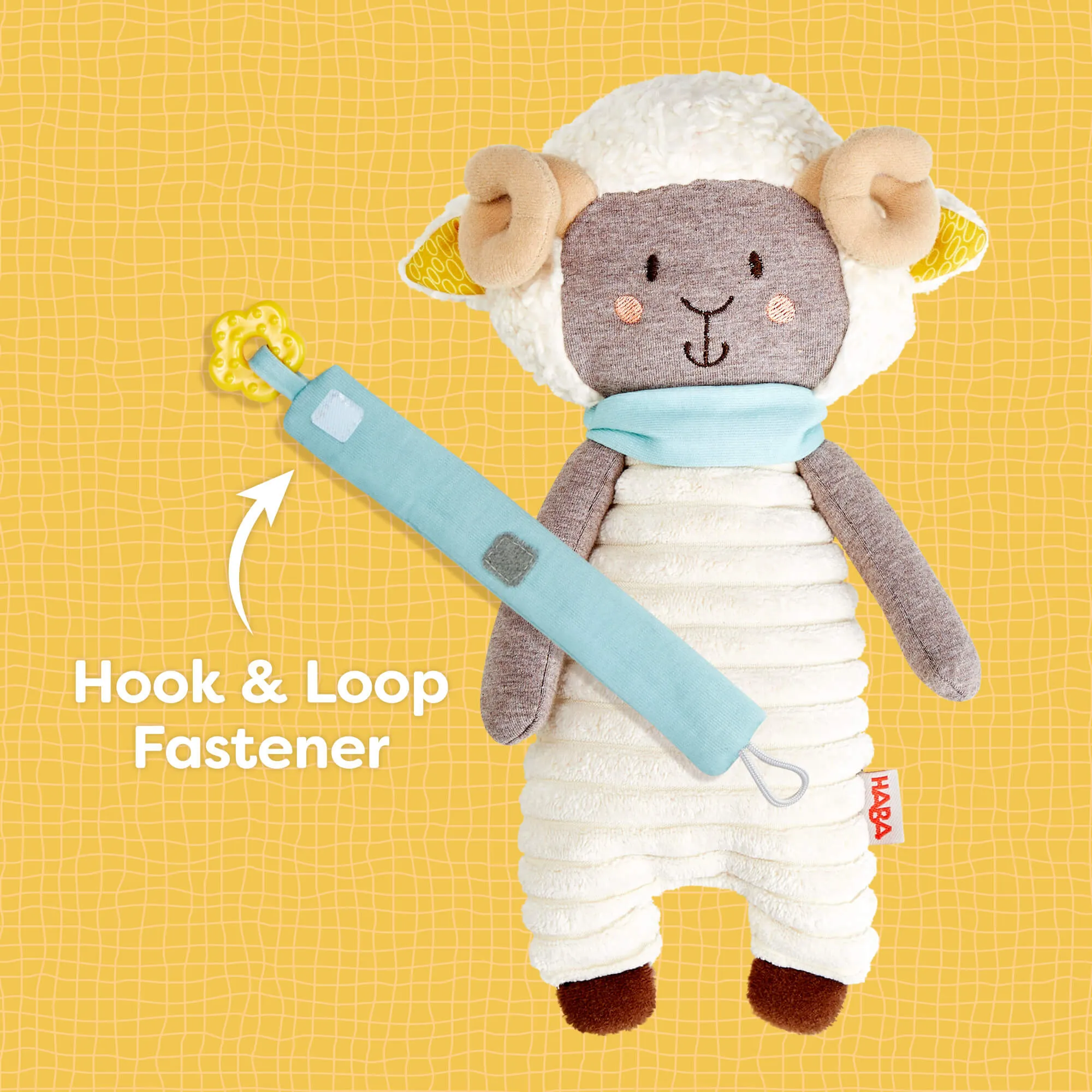 Woolbert the Ram Cuddly Baby Sensory Toy