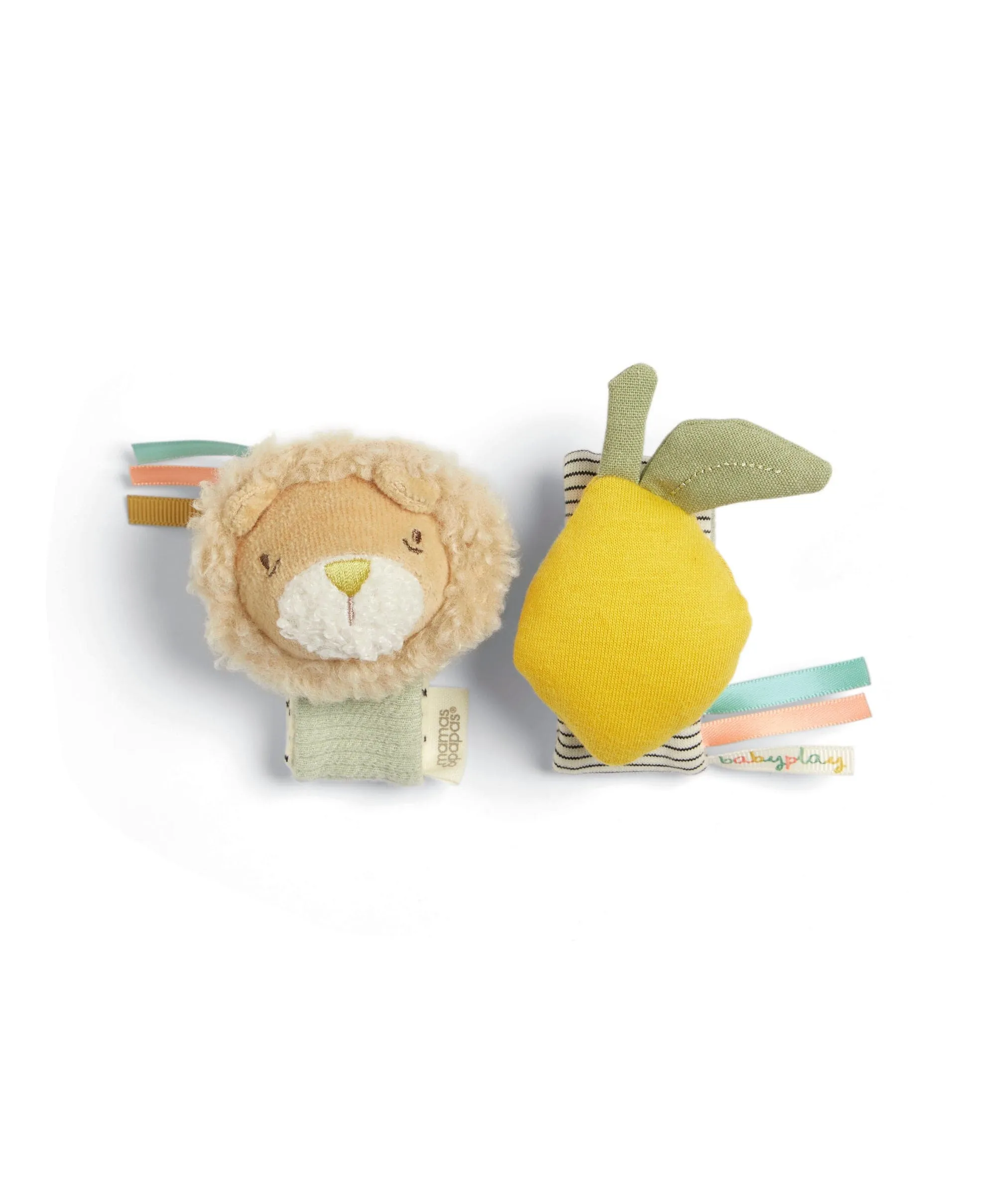 Wrist Rattles - Lion/Lemon  (2 Pack)