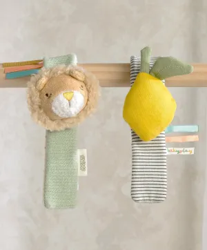 Wrist Rattles - Lion/Lemon  (2 Pack)