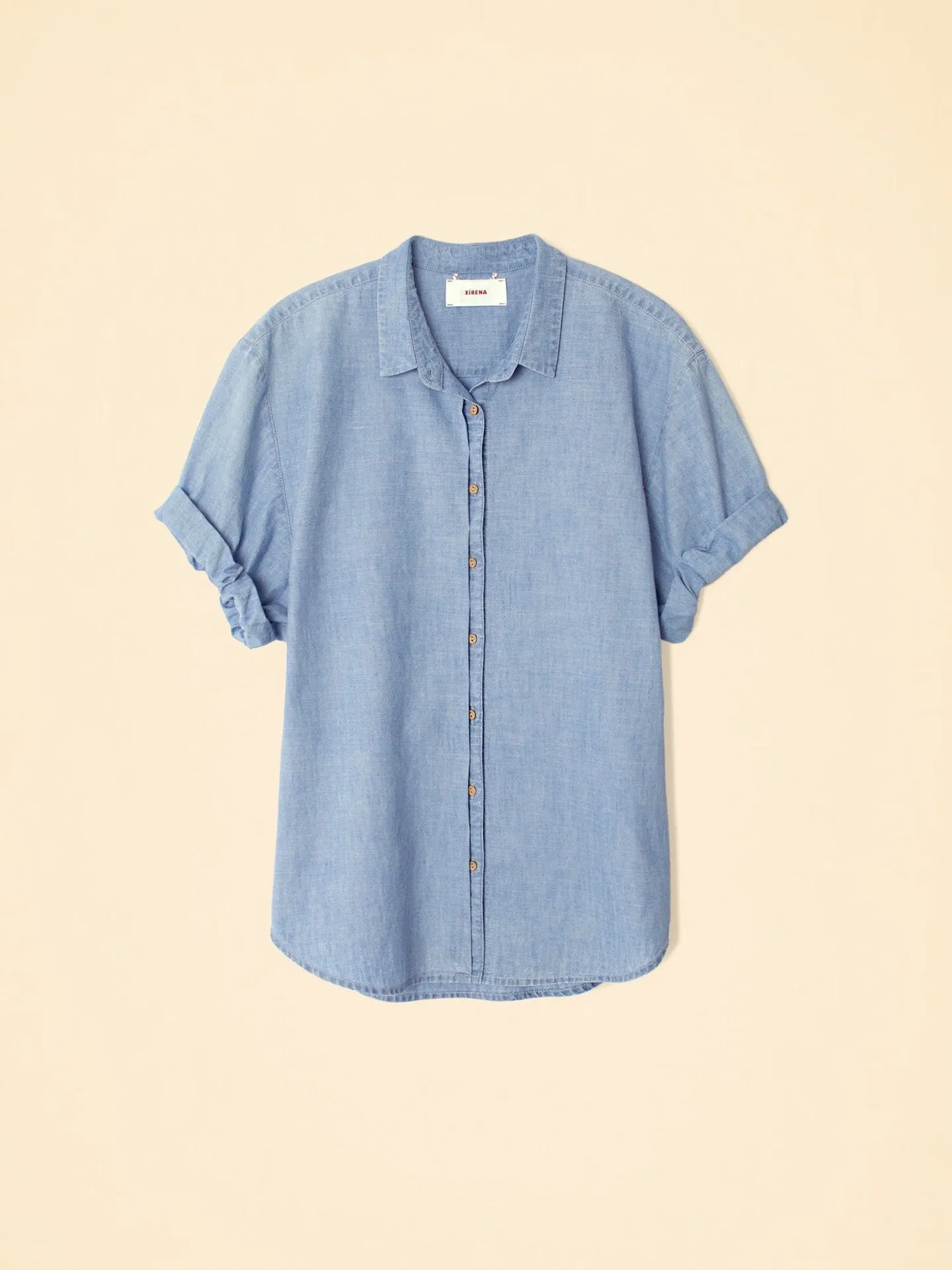 Xirena Women's Clothing Shirt X5chm004 Channing X5chm00 Dusty-Blue