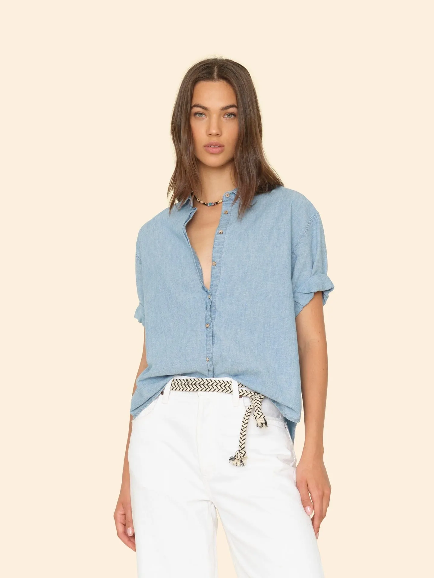 Xirena Women's Clothing Shirt X5chm004 Channing X5chm00 Dusty-Blue
