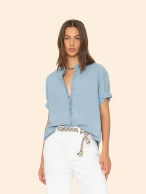 Xirena Women's Clothing Shirt X5chm004 Channing X5chm00 Dusty-Blue