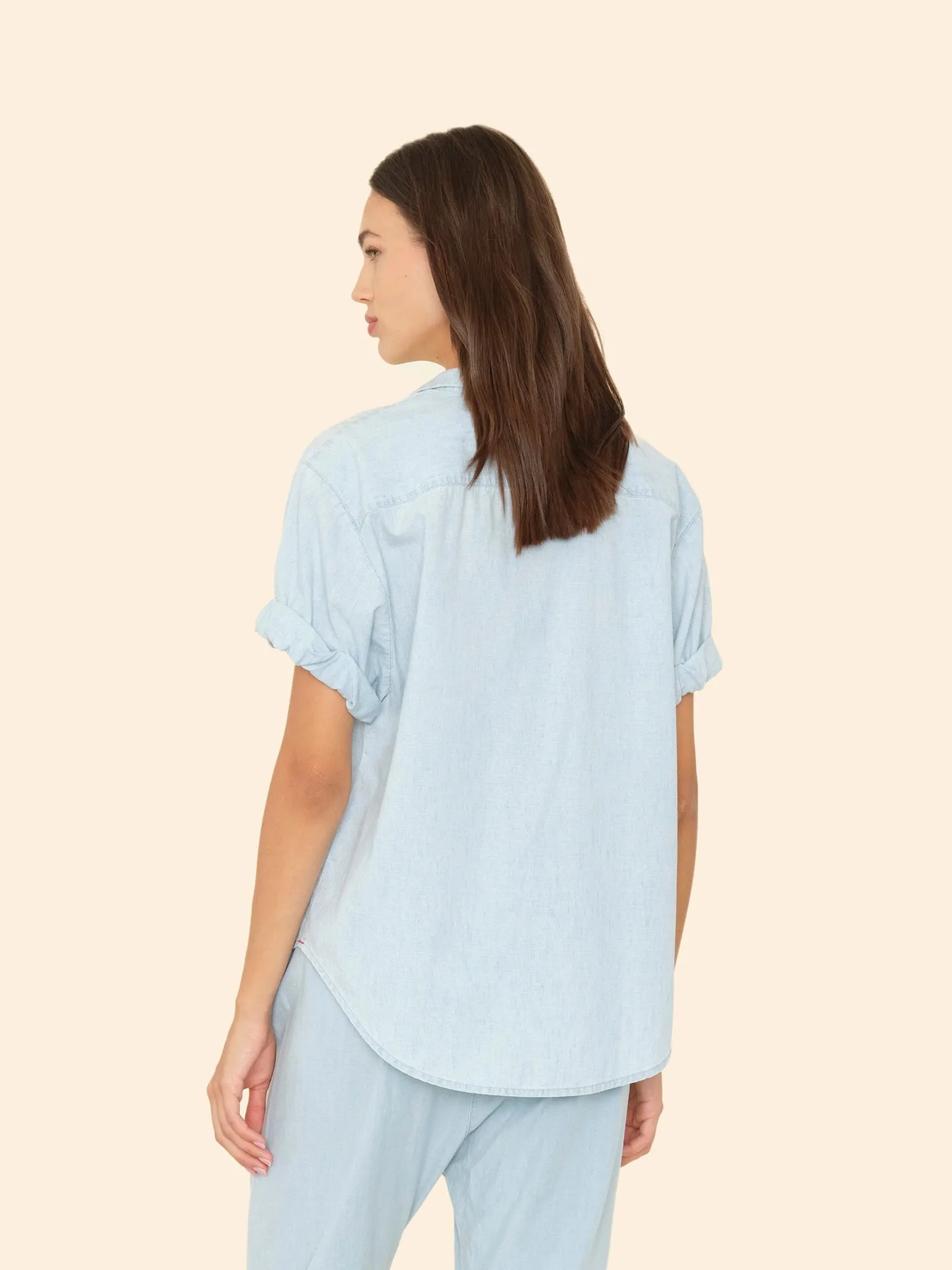 Xirena Women's Clothing Shirt X5chm114 Channing Xschm1 Air-Blue