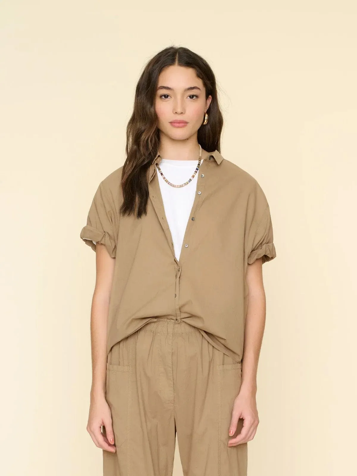Xirena Women's Clothing Shirt X5ctp114 Channing Shirt Beige-Coast