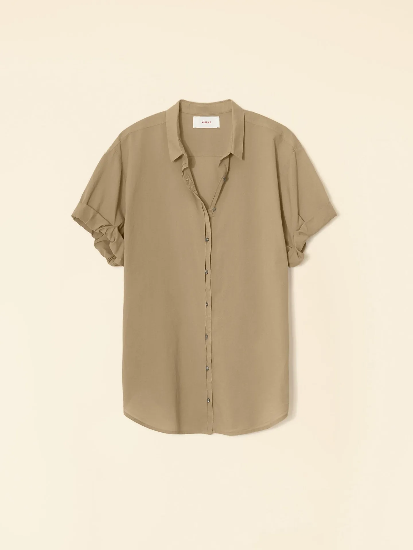 Xirena Women's Clothing Shirt X5ctp114 Channing Shirt Beige-Coast