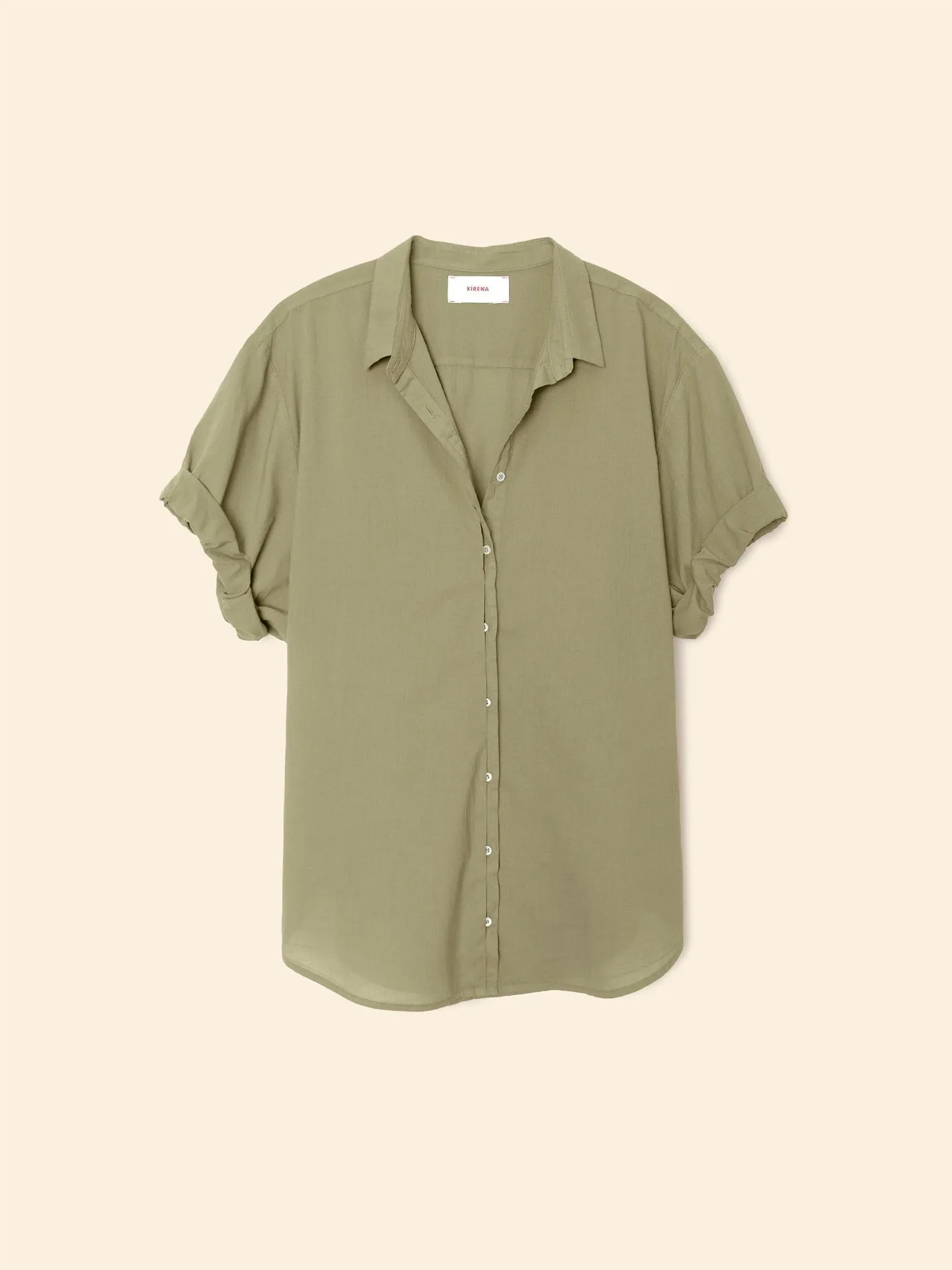 Xirena Women's Clothing Shirt X5ctp114 Channing Shirt Dark-Seagrass